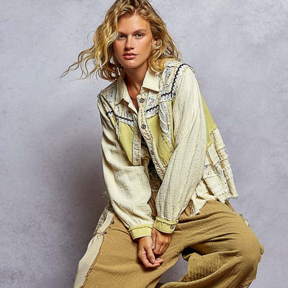 Willowlight Meadow Shacket NEW Size Large - Picture 4 of 9